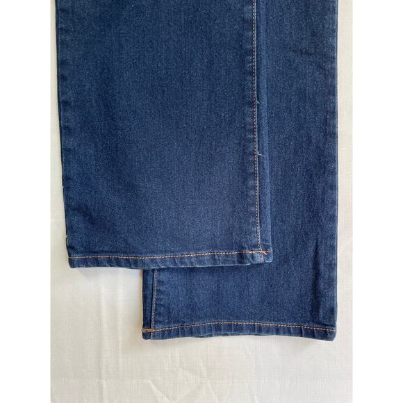 NANETTE LEPORE Belle High Rise Bootcut Denim Jeans Size 12‎ Dark Wash Stretch - Picture 10 of 13